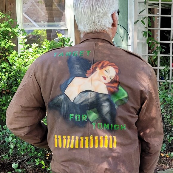 CONTEXT brand, Size L; Fully lined, soft leather Bomber Jacket - Picture 2 of 2